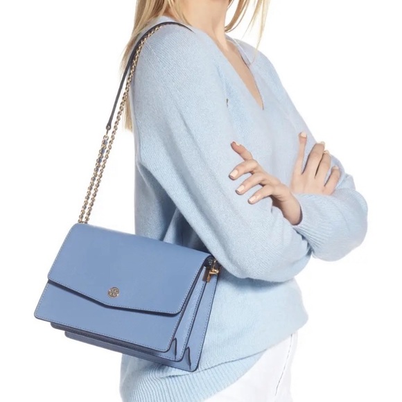 NWT Authentic Luxury RARE Classic Tory Burch Robinson Bag - Picture 9 of 16